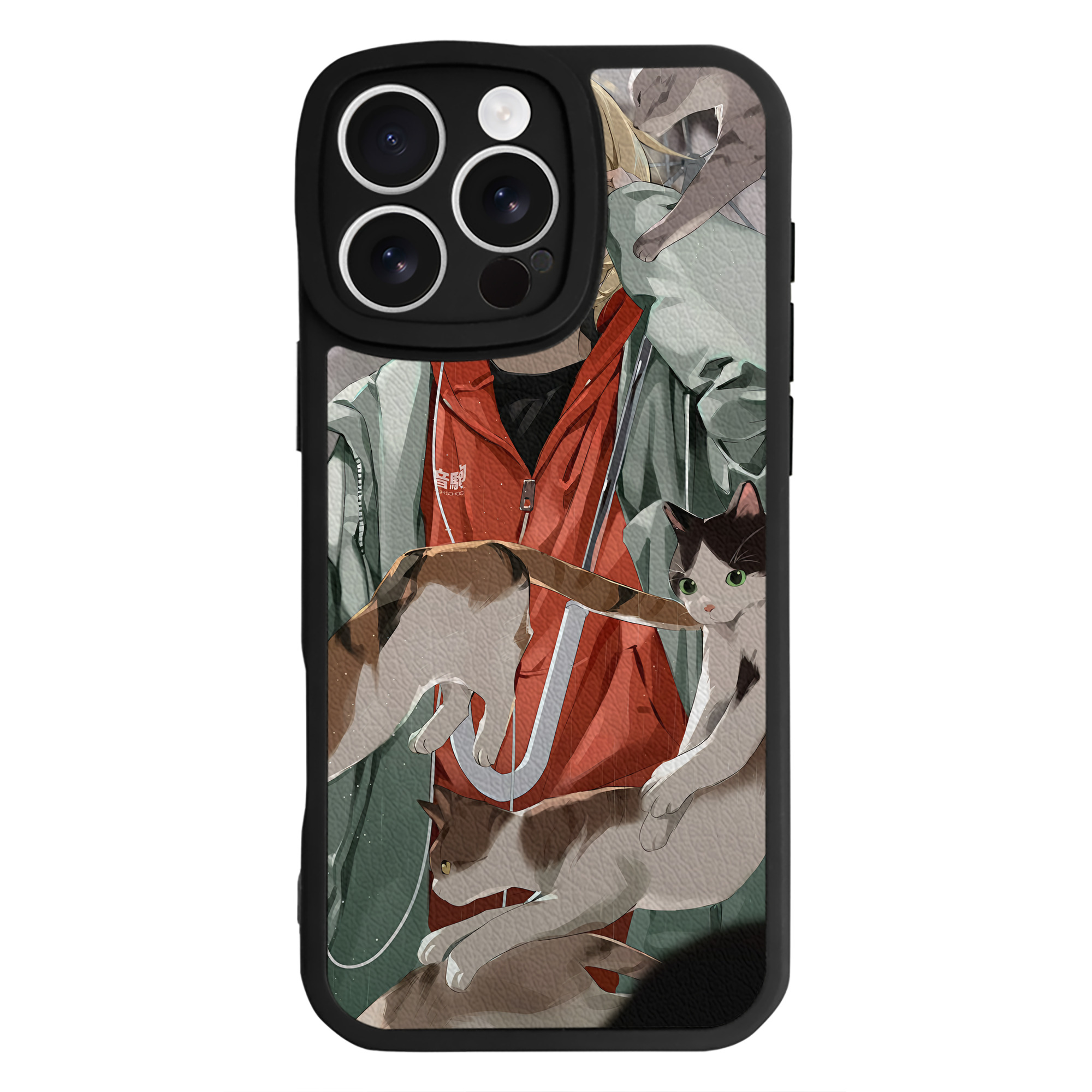 （画像用） ハイキュー!! Haikyu!! 【iPhone 16シリーズ対応】シリコンスマホケース（レザー調） 材質：シリコン